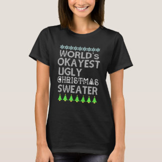 World S Okayest Ugly Christmas Sweater For Mom Dad