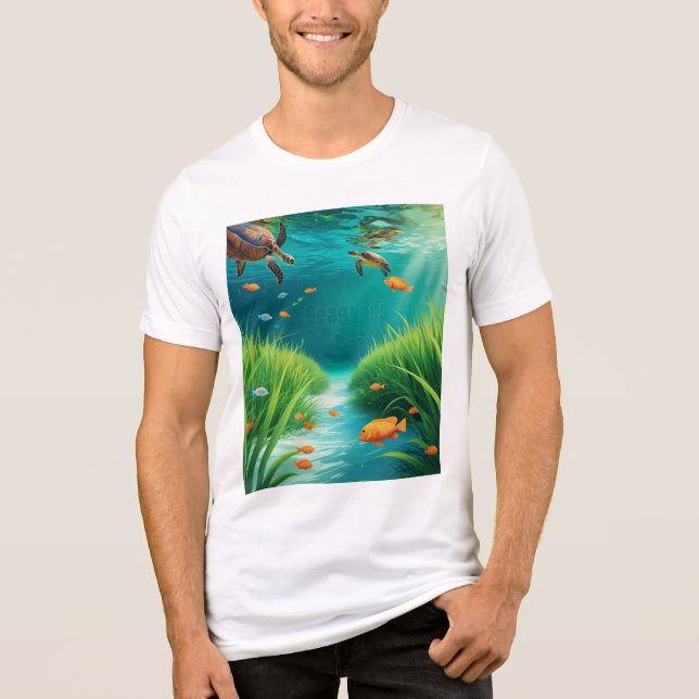 World Sea grass Day Tri-Blend Shirt (Front)
