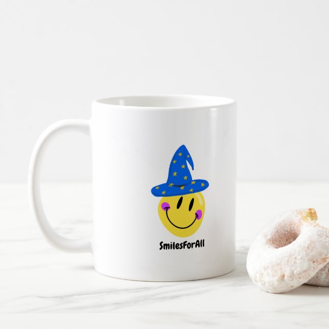World Smile Day Joyful  Coffee Mug (With Donut)