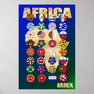 World Soccer Africa Soccer Football Sports Poster