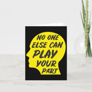 World Suicide Prevention Awareness Day Yellow 1 Card