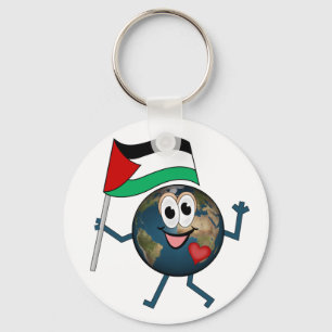 World supports Palestinian Statehood Keychain