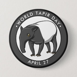World Tapir Day 3 Inch Round Button