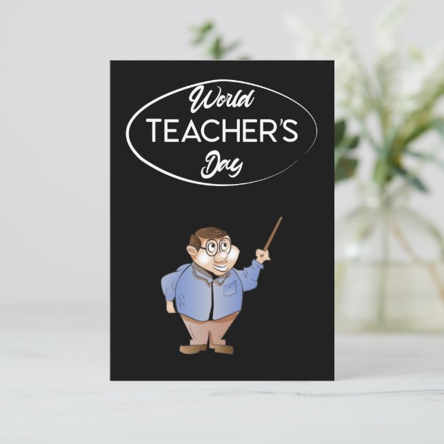 World Teacher's Day Card (Standing Front)