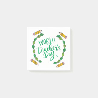 world teachers day post-it notes