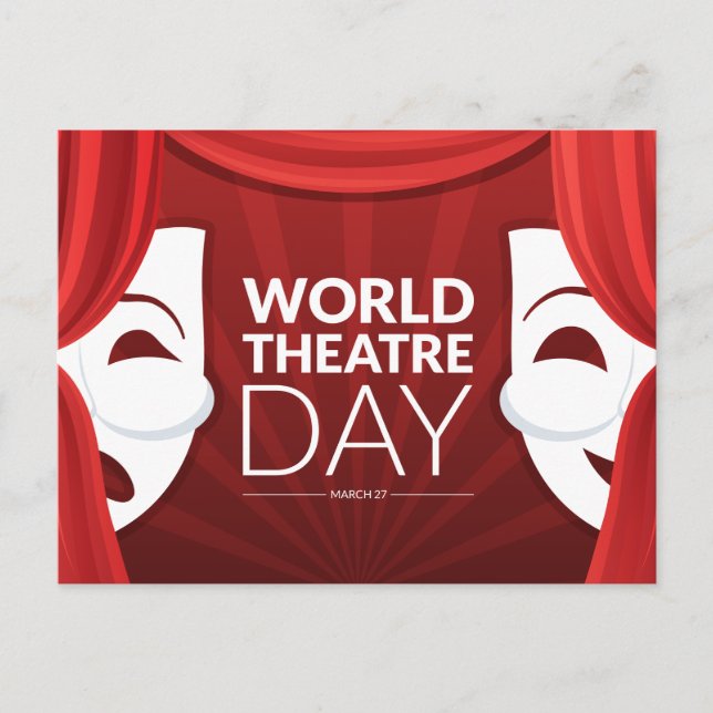 World Theatre Day Postcard (Front)