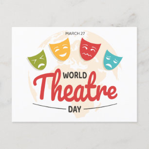 World Theatre Day Postcard