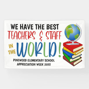 World Theme Teacher Appreciation Banner