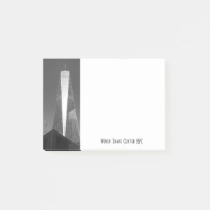 World Trade Center NYC in Grey Post-it Notes