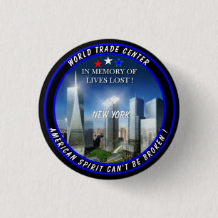 World Trade Centre 1 Inch Round Button