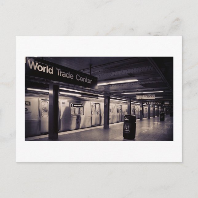 World Trade Centre Subway Station - NYC Postcard (Front)