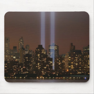 World trade centre tribute in light in New York. Mouse Pad