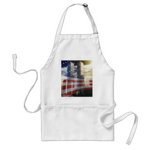 World Trade Centre with Flag Standard Apron
