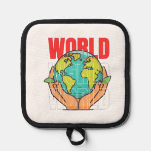 World – Travel Adventure Globe Design Pot Holder