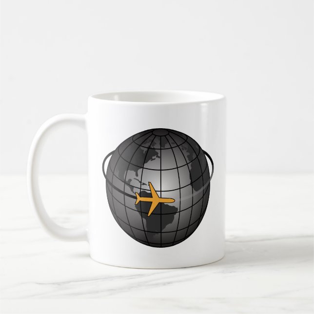 World Travel Coffee Mug (Left)