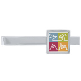 World Travel Holdings Silver Finish Tie Bar