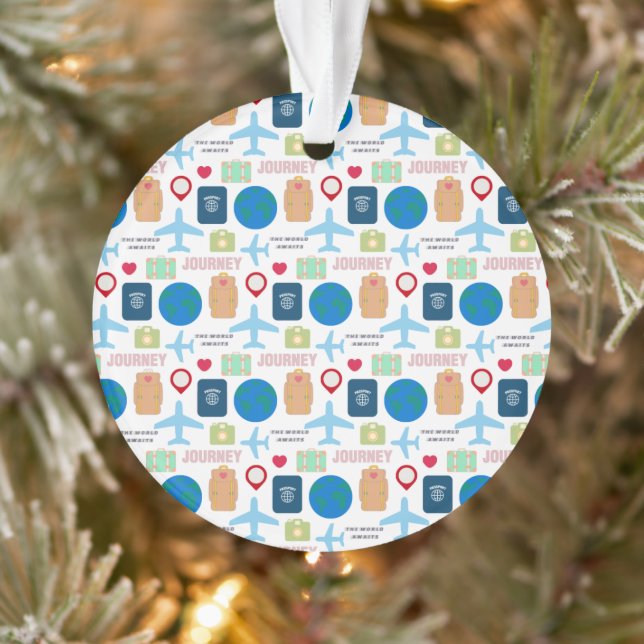 World Travel  Ornament (Tree)