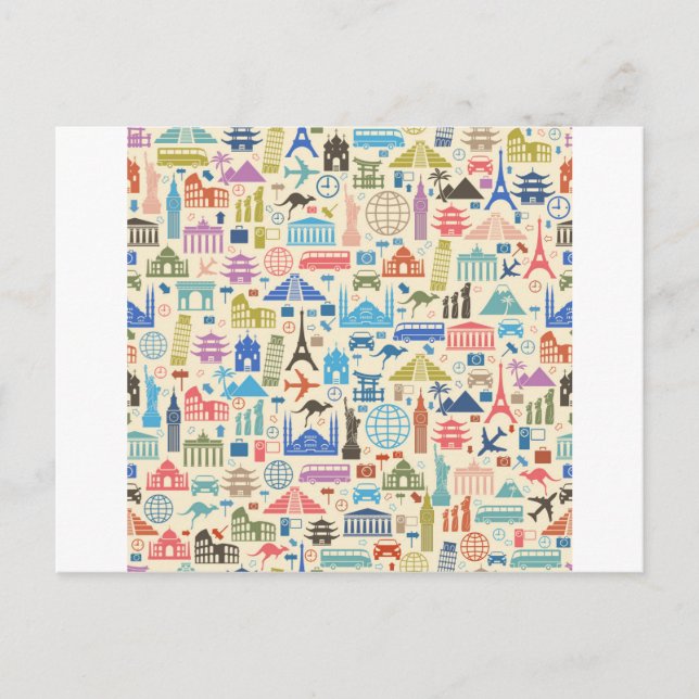 world travel postcard (Front)