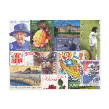 World Travel Stamps (Collage)