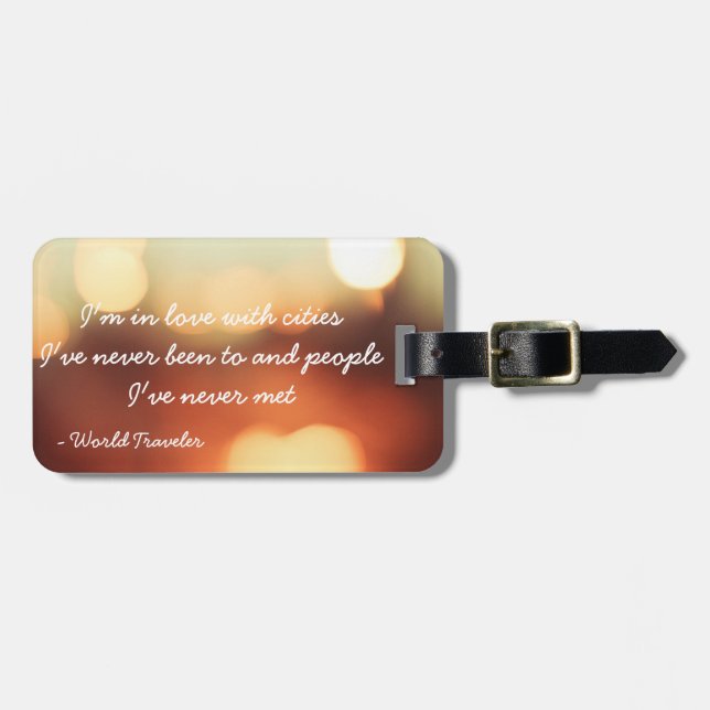 World Traveller 2.0 Luggage Tag (Front Horizontal)