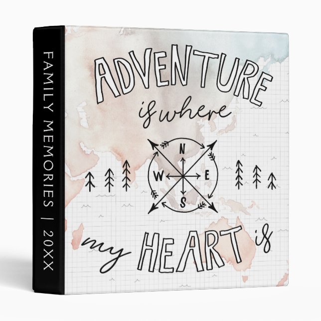 World Traveller | Adventure Is Where My Heart Is Binder (Front/Spine)