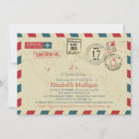 World Traveller Airmail | Bridal Shower