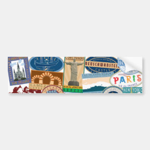 World Traveller-Bumper Sticker
