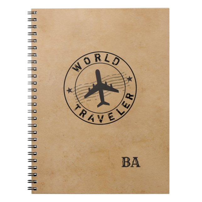 World Traveller (customizable)  Notebook (Front)