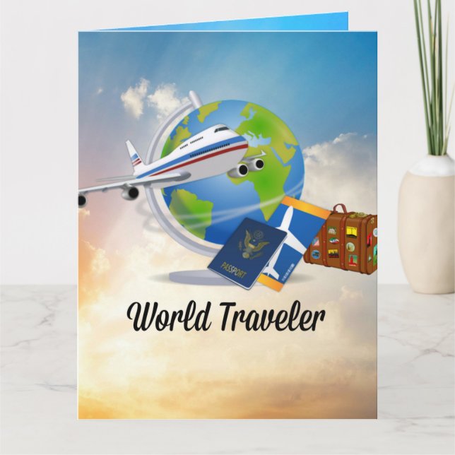 World Traveller - Design #2  Card (Front)