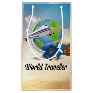 World Traveller - Design #2 Small Gift Bag
