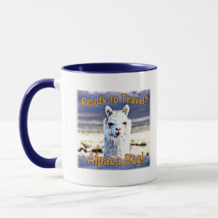 World Traveller - Funny Alpaca Bag Mug