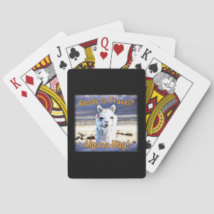 World Traveller - Funny Alpaca Bag Playing Cards