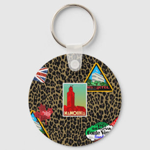 world traveller keychain