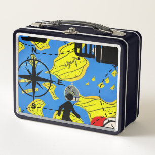 World Traveller Metal Lunch Box