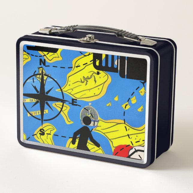World Traveller Metal Lunch Box (Front)