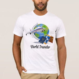 World Traveller, packed and ready to go, T-Shirt