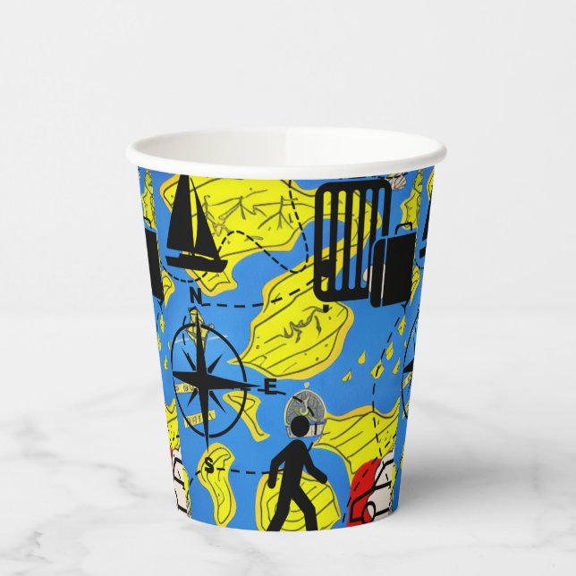 World Traveller Paper Cups (Left)