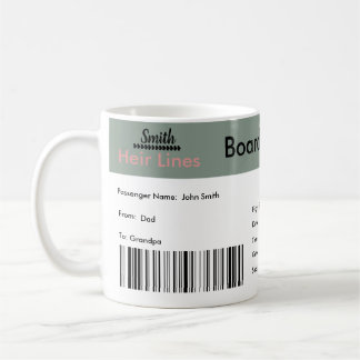 World Traveller Pregnancy Announcement Ticket Coffee Mug