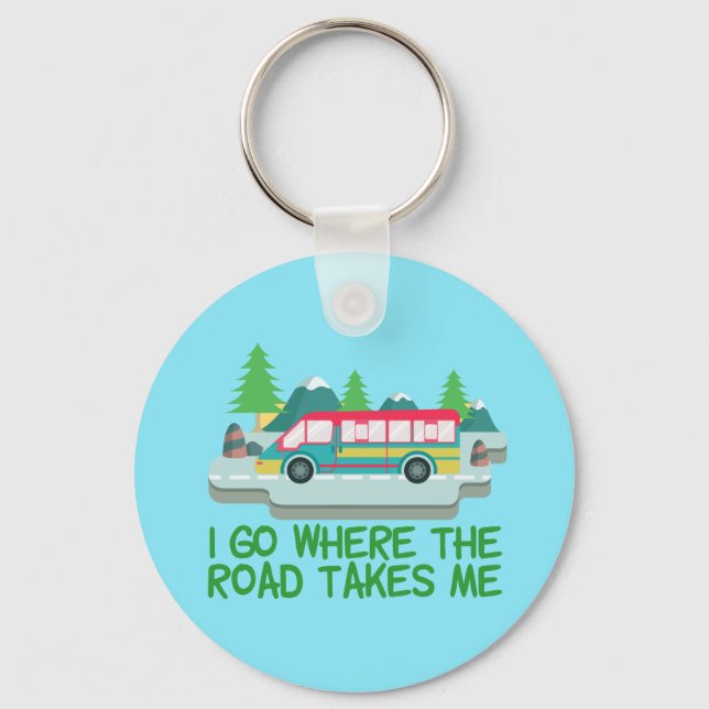 World Traveller RV Nomad Keychain (Front)