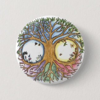 World Tree Badge 2 Inch Round Button