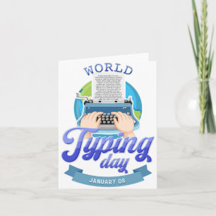 World Typing Day Card