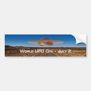 World UFO Day Bumper Sticker
