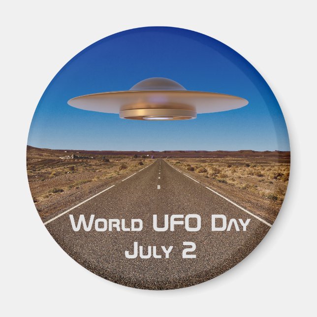 World UFO Day Magnet (Front)