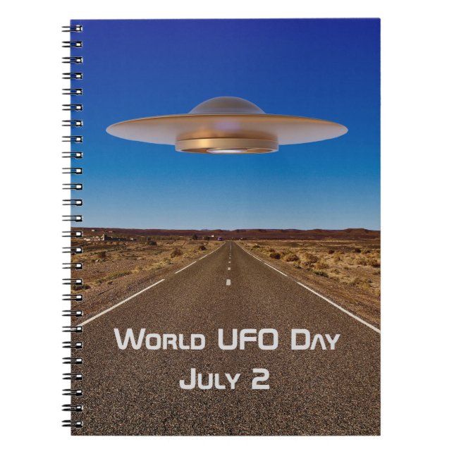 World UFO Day Notebook (Front)