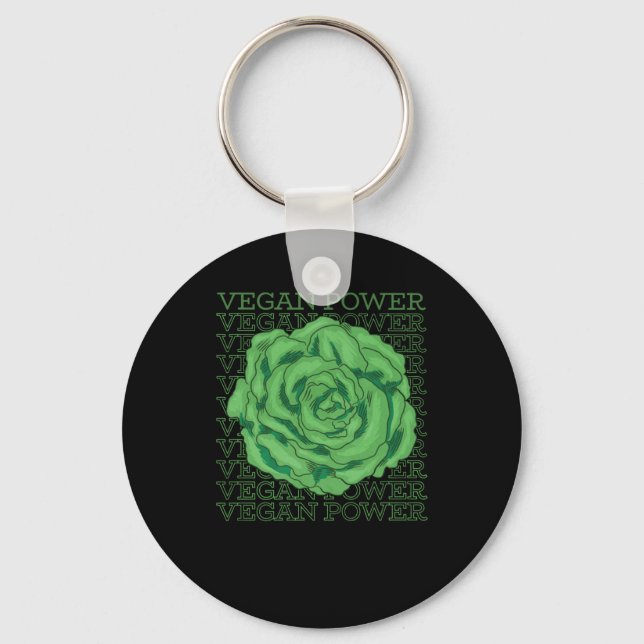 world vegan day-happy world vegan day-the future i keychain (Front)