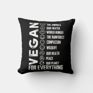world vegan day-happy world vegan day-the future i throw pillow