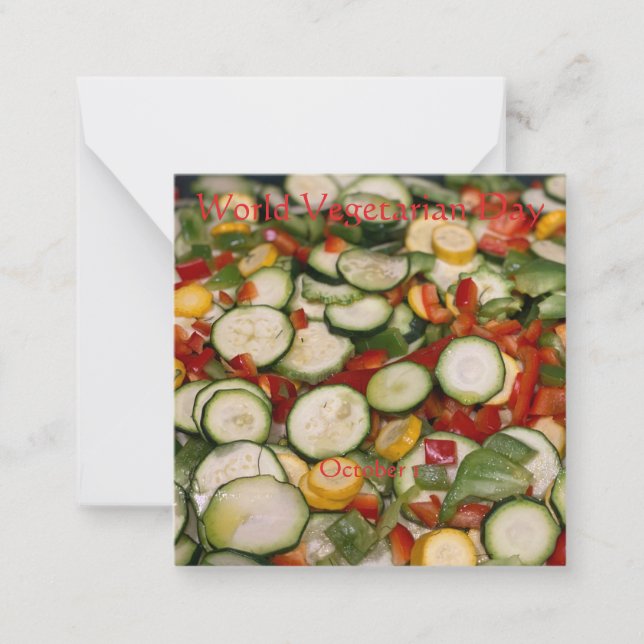 World Vegetarian Day Card (Front)