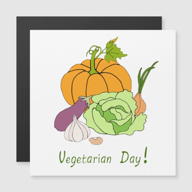 World Vegetarian Day Minimalist Cute    (Front/Back)