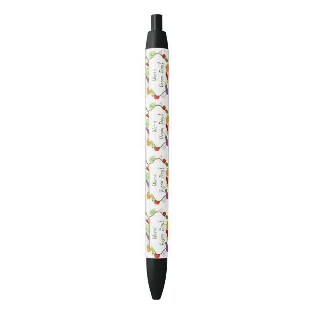 World Vegetarian Day Minimalist Cute     Black Ink Pen (Front Vertical)