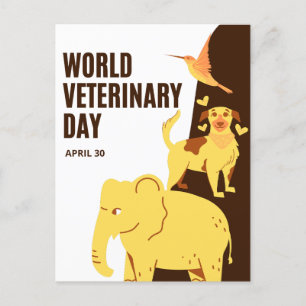 World Veterinary Day Postcard